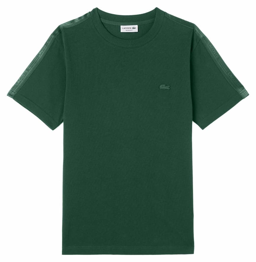 تیشرت مردانه Lacoste فیت معمولی یقه گرد سبز تیره تیشرت مردانه Lacoste فیت معمولی یقه گرد سبز تیره