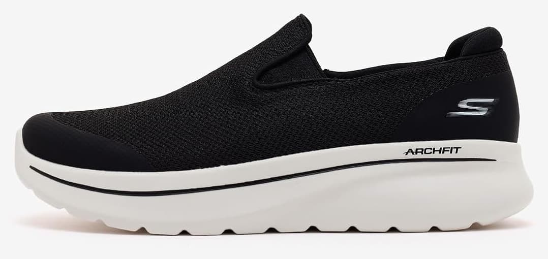 کفش پیادهروی مردانه Skechers Go Walk Arch Fıt N-Joy-Talen مشکی مدل 217074Tk Bkw کفش پیادهروی مردانه Skechers Go Walk Arch Fıt N-Joy-Talen مشکی مدل 217074Tk Bkw