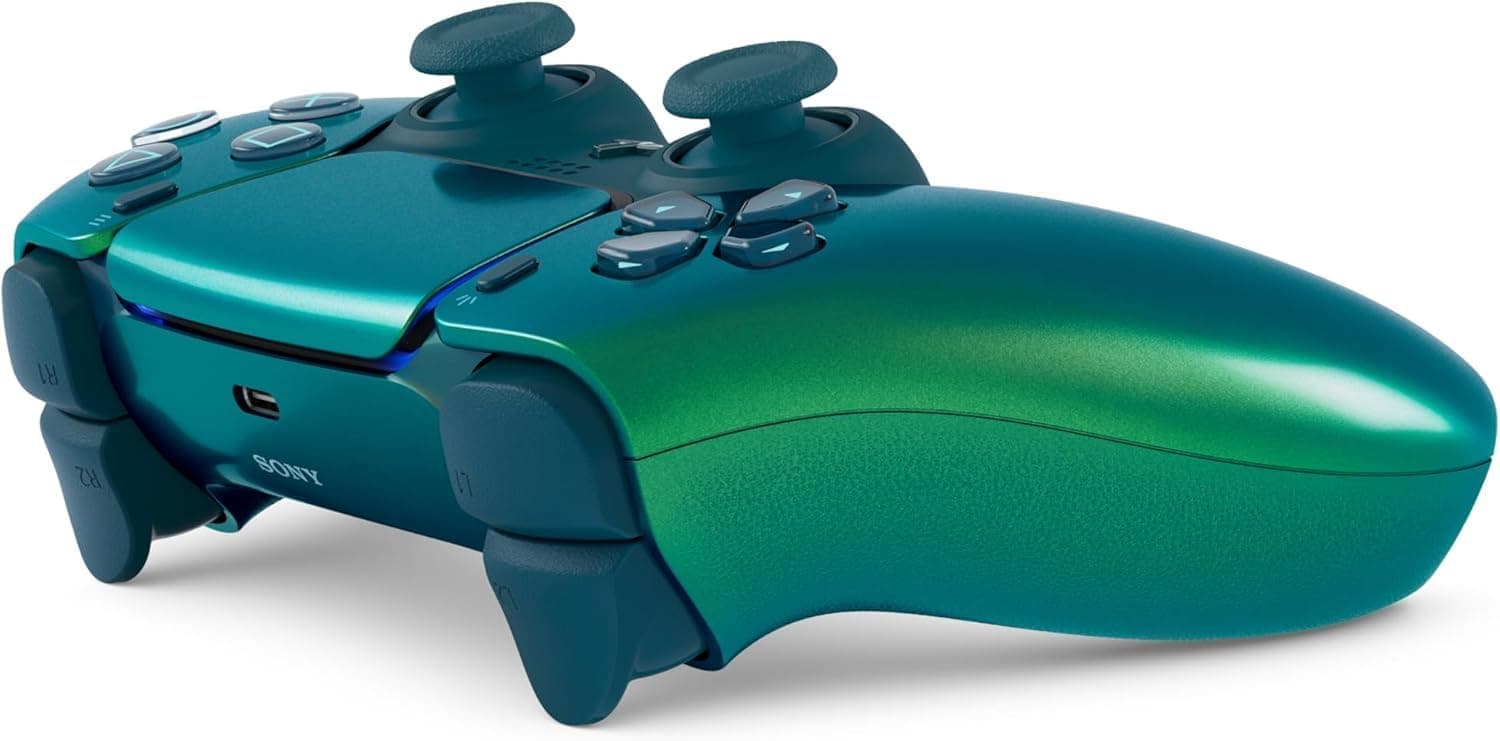 دسته بازی بیسیم Sony PlayStation DualSense سبزآبی Chroma v2 دسته بازی بیسیم Sony PlayStation DualSense سبزآبی Chroma v2