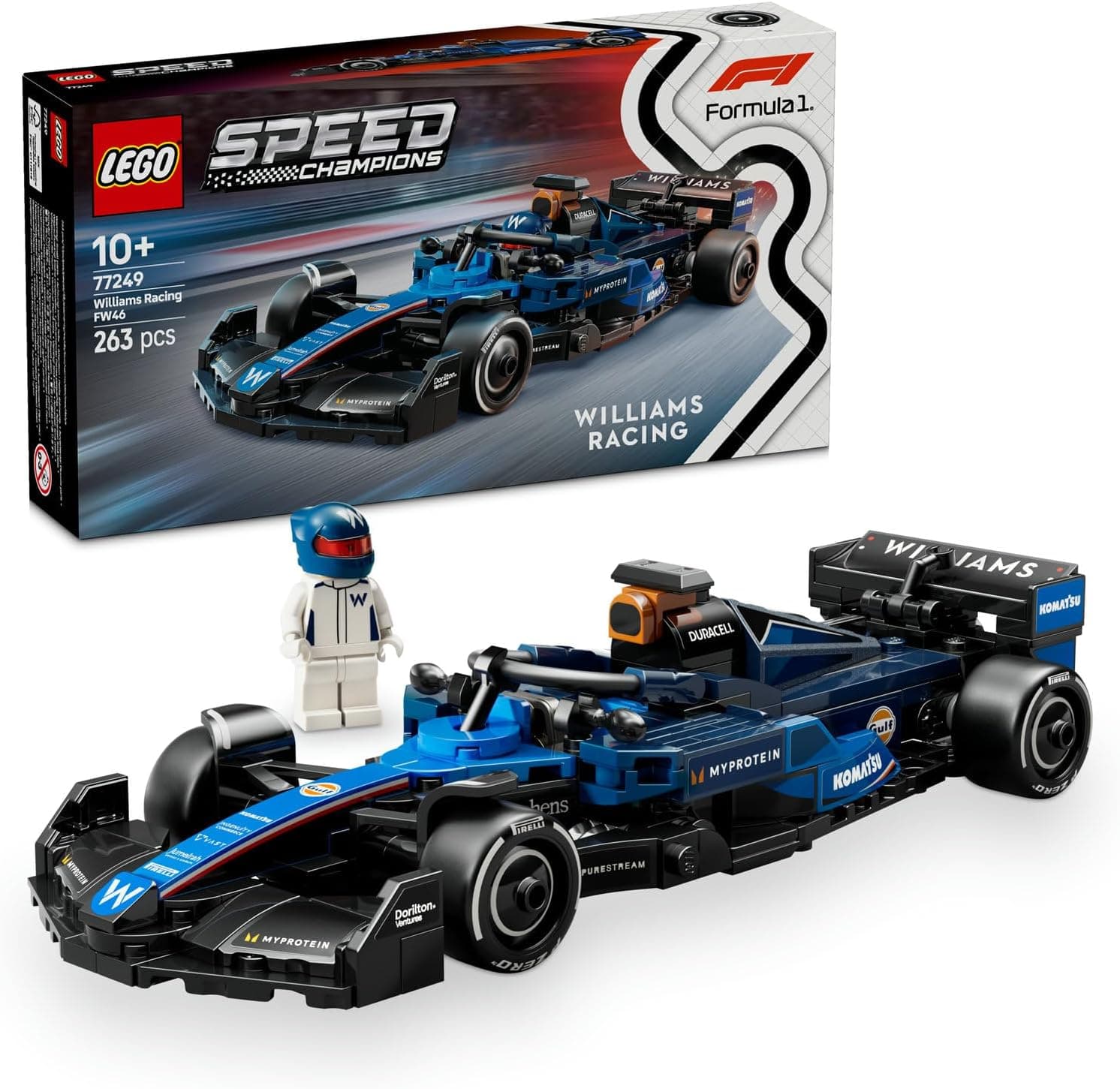 لگو Speed Champions Williams Racing FW46 ماشین مسابقه فرمول یک مدل 77249 لگو Speed Champions Williams Racing FW46 ماشین مسابقه فرمول یک مدل 77249