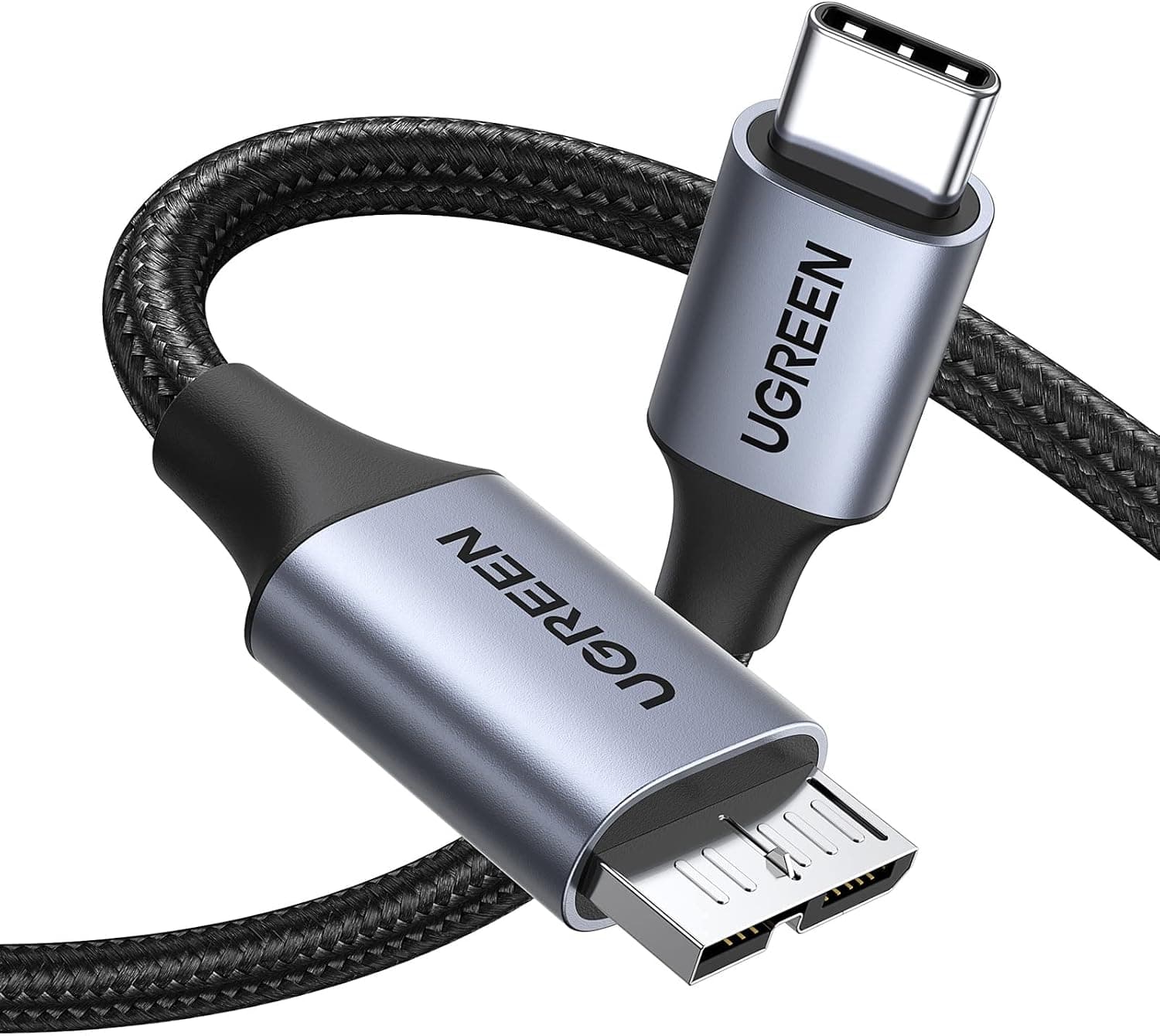 کابل مردانه UGREEN به Micro USB B به Type C برای HDD و SSD 0.25M کابل مردانه UGREEN به Micro USB B به Type C برای HDD و SSD 0.25M