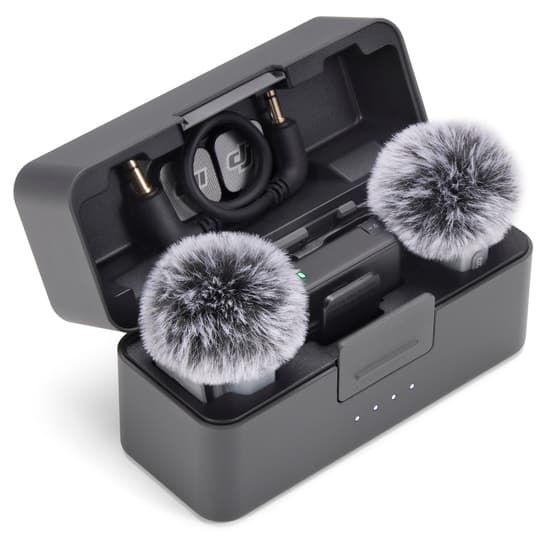 میکروفون بیسیم DJI Mic Mini 2 با 2 فرستنده، 1 گیرنده و کیس شارژ میکروفون بیسیم DJI Mic Mini 2 با 2 فرستنده، 1 گیرنده و کیس شارژ