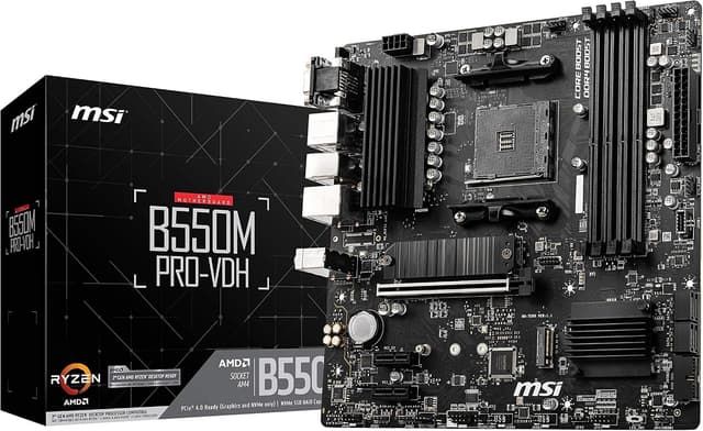 مادربرد MSI مدل B550M PRO-VDH سوکت AM4 DDR4 فرم فاکتور MATX مادربرد MSI مدل B550M PRO-VDH سوکت AM4 DDR4 فرم فاکتور MATX