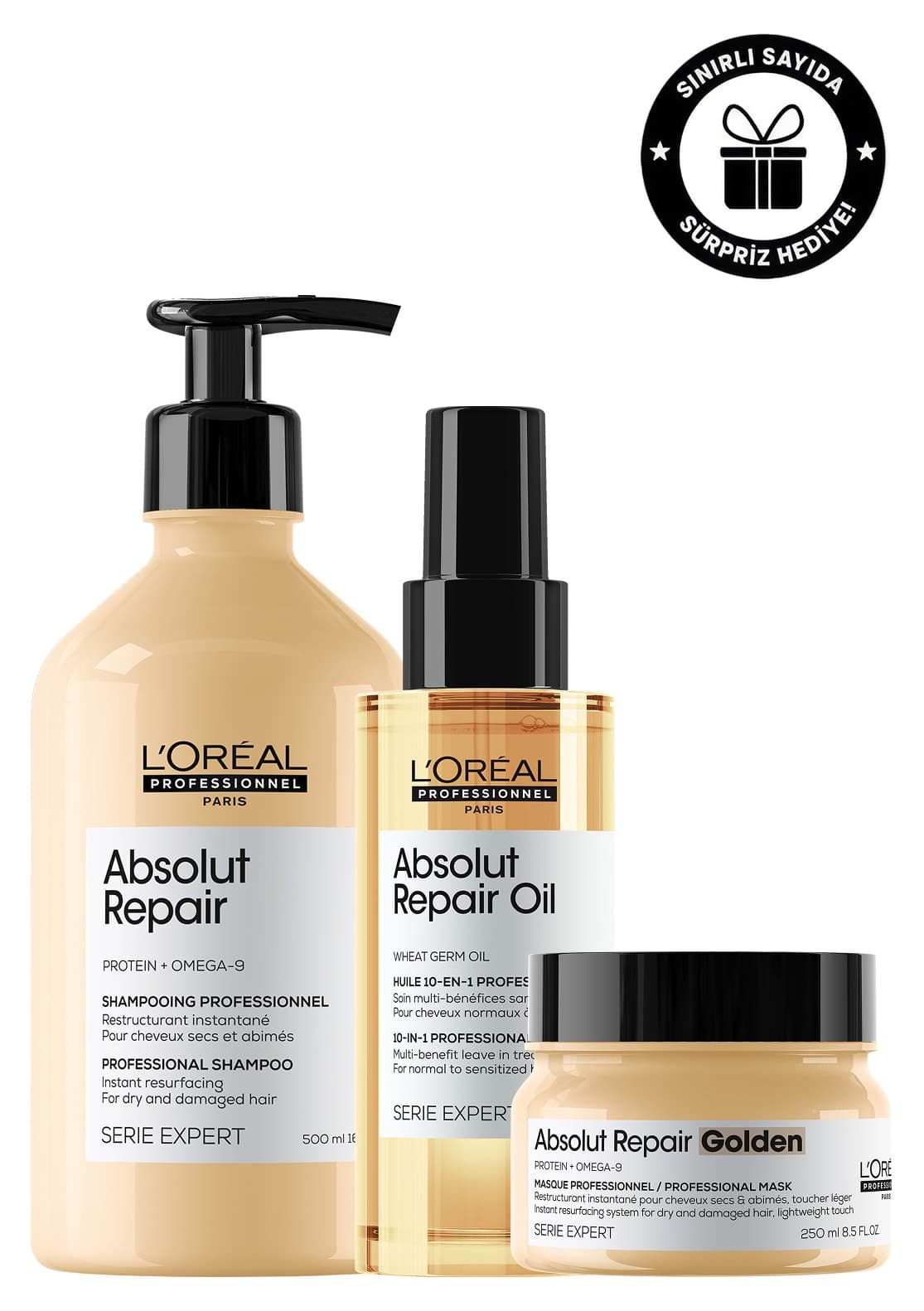 ست مراقبت مو L'oreal Professionnel ترمیمکننده شدید Serie Expert Absolut Repair ست مراقبت مو L'oreal Professionnel ترمیمکننده شدید Serie Expert Absolut Repair