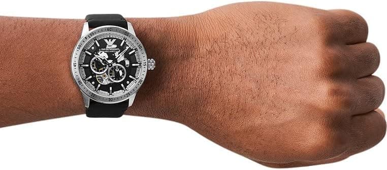 ساعت مچی مردانه Emporio Armani اتوماتیک بند استیل نقرهای مدل AR60051 ساعت مچی مردانه Emporio Armani اتوماتیک بند استیل نقرهای مدل AR60051