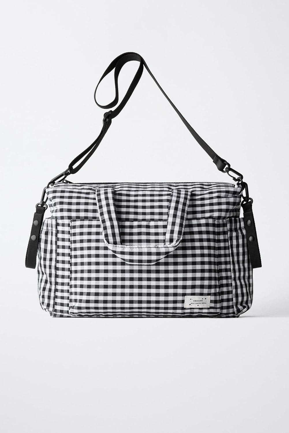 کیف لوازم نوزاد Zara چهارخانه مشکی مدل Z3k:famıly Bag کیف لوازم نوزاد Zara چهارخانه مشکی مدل Z3k:famıly Bag