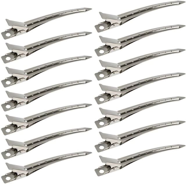گیره موی منقار اردکی 24 عددی Bantoye فلزی ضدزنگ سوراخدار نقرهای 3.5 Inches گیره موی منقار اردکی 24 عددی Bantoye فلزی ضدزنگ سوراخدار نقرهای 3.5 Inches