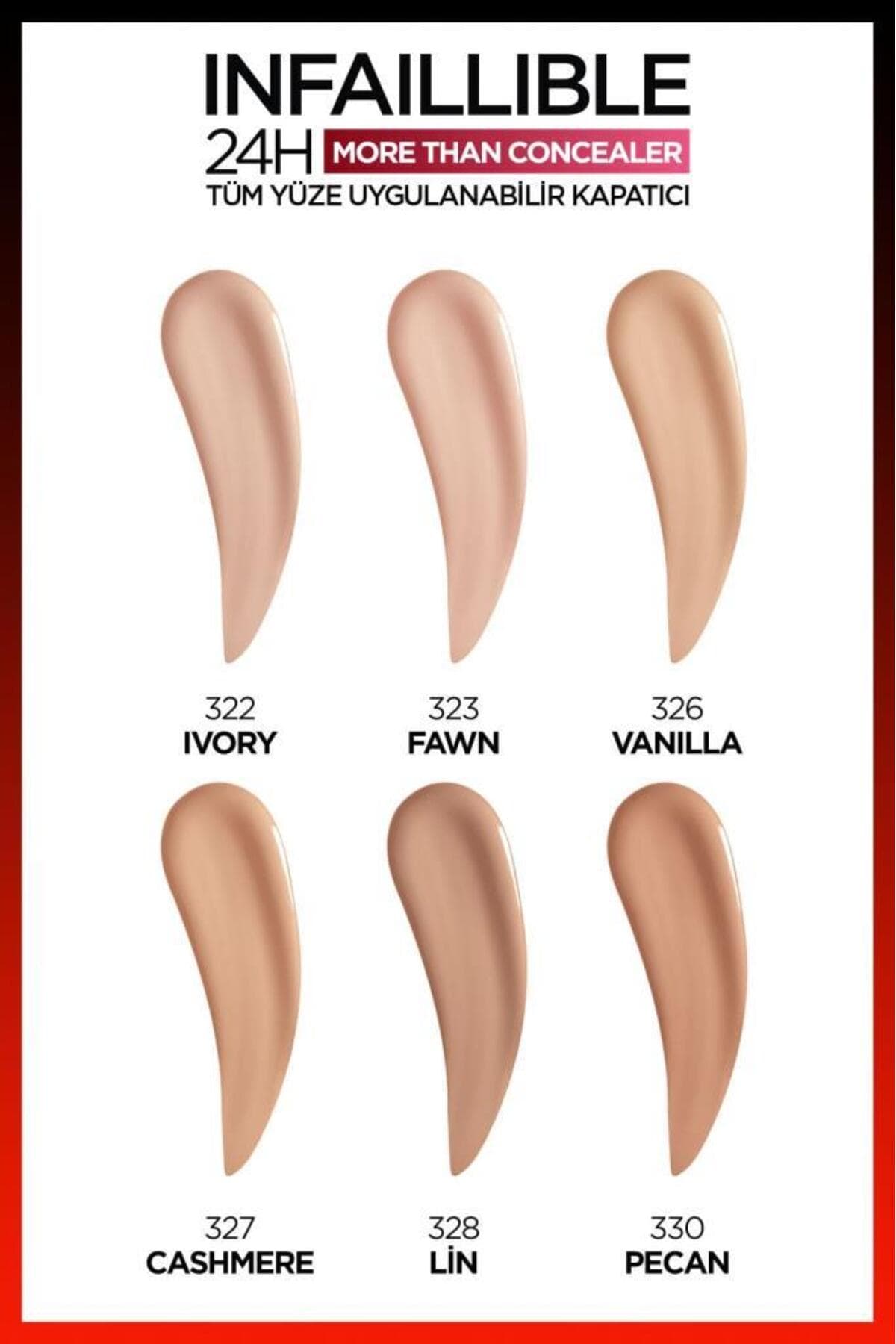کانسیلر L'Oreal Paris Infaillible 24H قابل استفاده برای تمام صورت مدل 326 Vanilla کانسیلر L'Oreal Paris Infaillible 24H قابل استفاده برای تمام صورت مدل 326 Vanilla