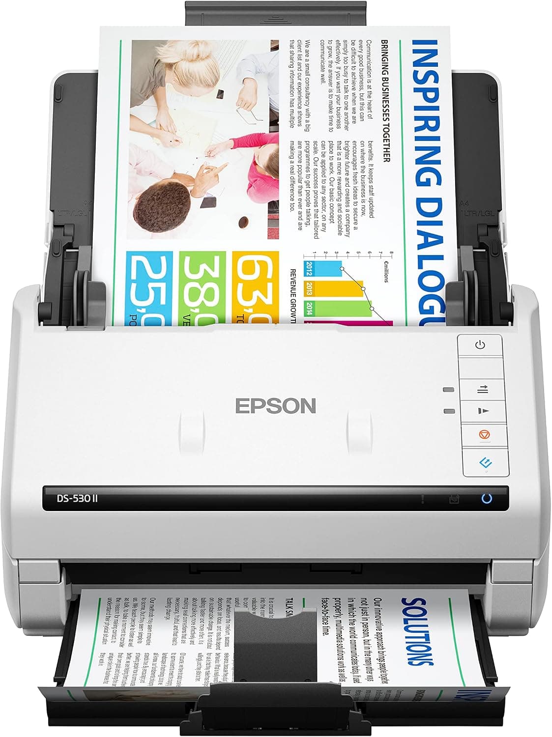 اسکنر اسنادی رنگی دورو Epson مدل DS-530 II با تغذیهکننده خودکار برگه ADF اسکنر اسنادی رنگی دورو Epson مدل DS-530 II با تغذیهکننده خودکار برگه ADF