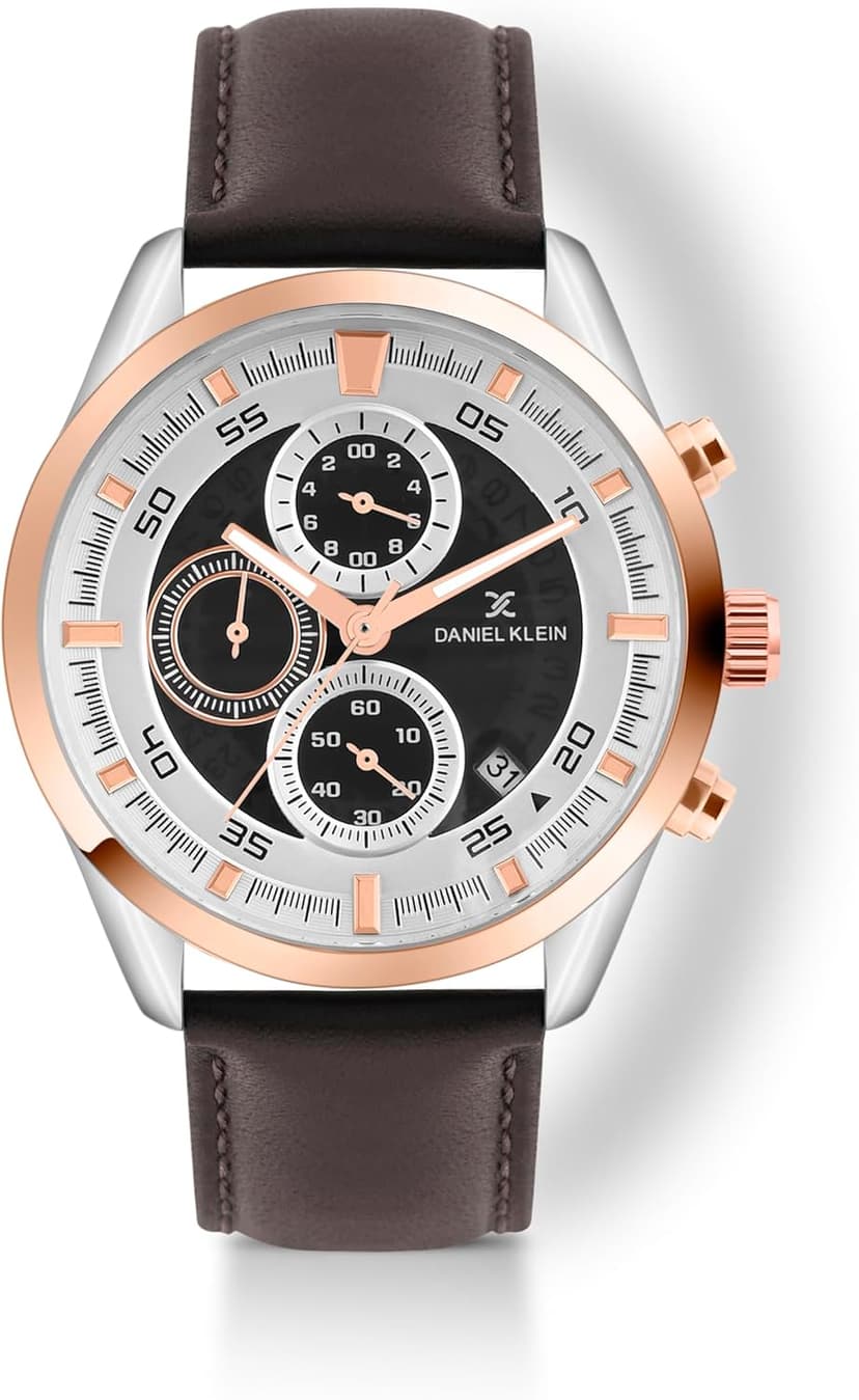 ساعت مچی مردانه Daniel Klein با صفحه نقرهای و بند چرمی مدل DK.1.14291-1 ساعت مچی مردانه Daniel Klein با صفحه نقرهای و بند چرمی مدل DK.1.14291-1