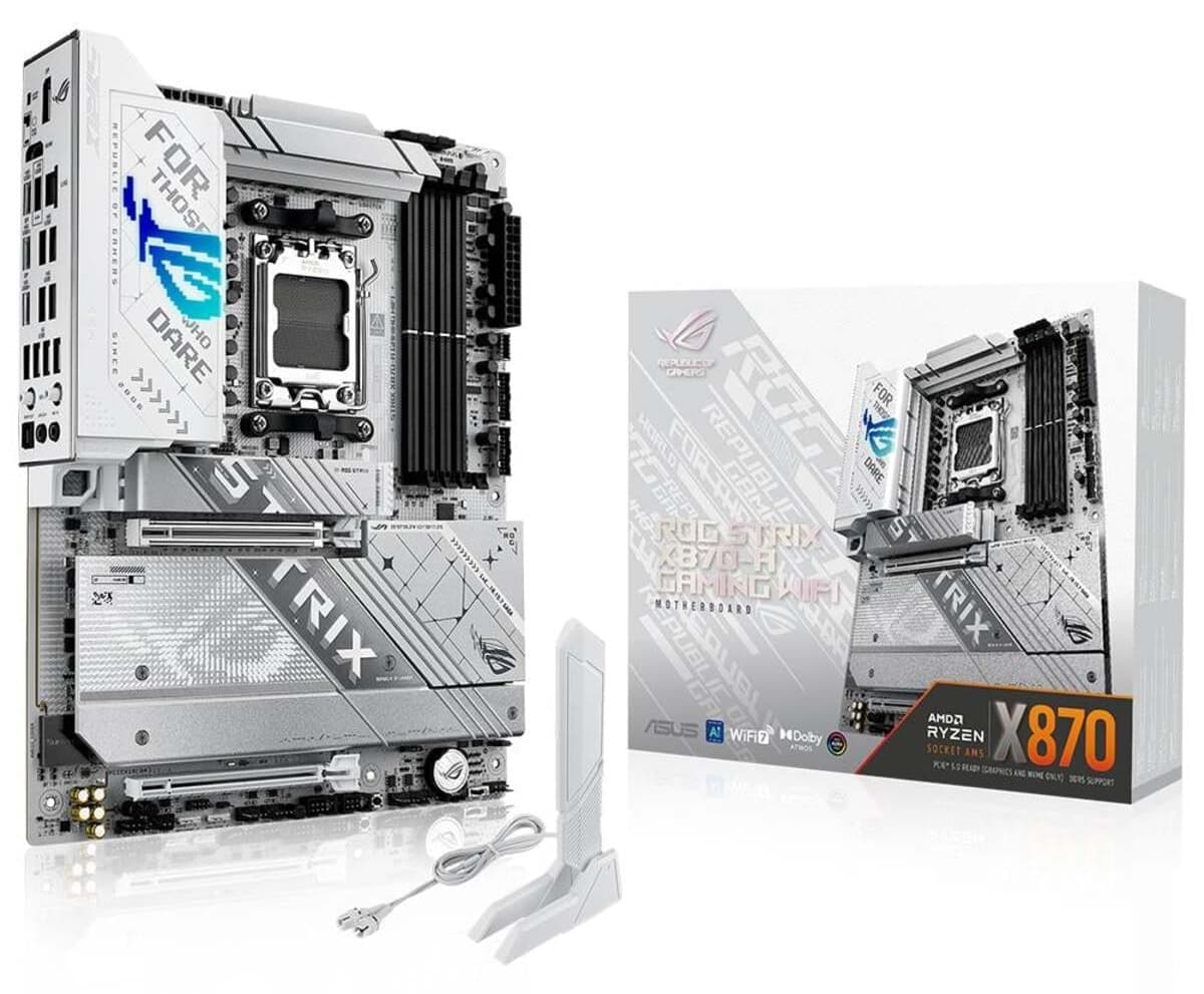 مادربرد ASUS ROG STRIX X870-A GAMING WIFI سوکت AM5 حافظه DDR5 فرم فاکتور ATX مادربرد ASUS ROG STRIX X870-A GAMING WIFI سوکت AM5 حافظه DDR5 فرم فاکتور ATX