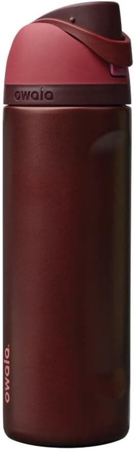 بطری آب Owala FreeSip استیل ضدزنگ 24-oz قرمز مشکی گیلاسی بطری آب Owala FreeSip استیل ضدزنگ 24-oz قرمز مشکی گیلاسی