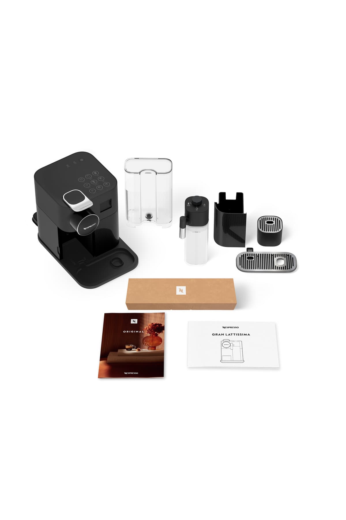دستگاه اسپرسوساز Nespresso Gran Latissima مشکی با سیستم شیر مدل F541 دستگاه اسپرسوساز Nespresso Gran Latissima مشکی با سیستم شیر مدل F541