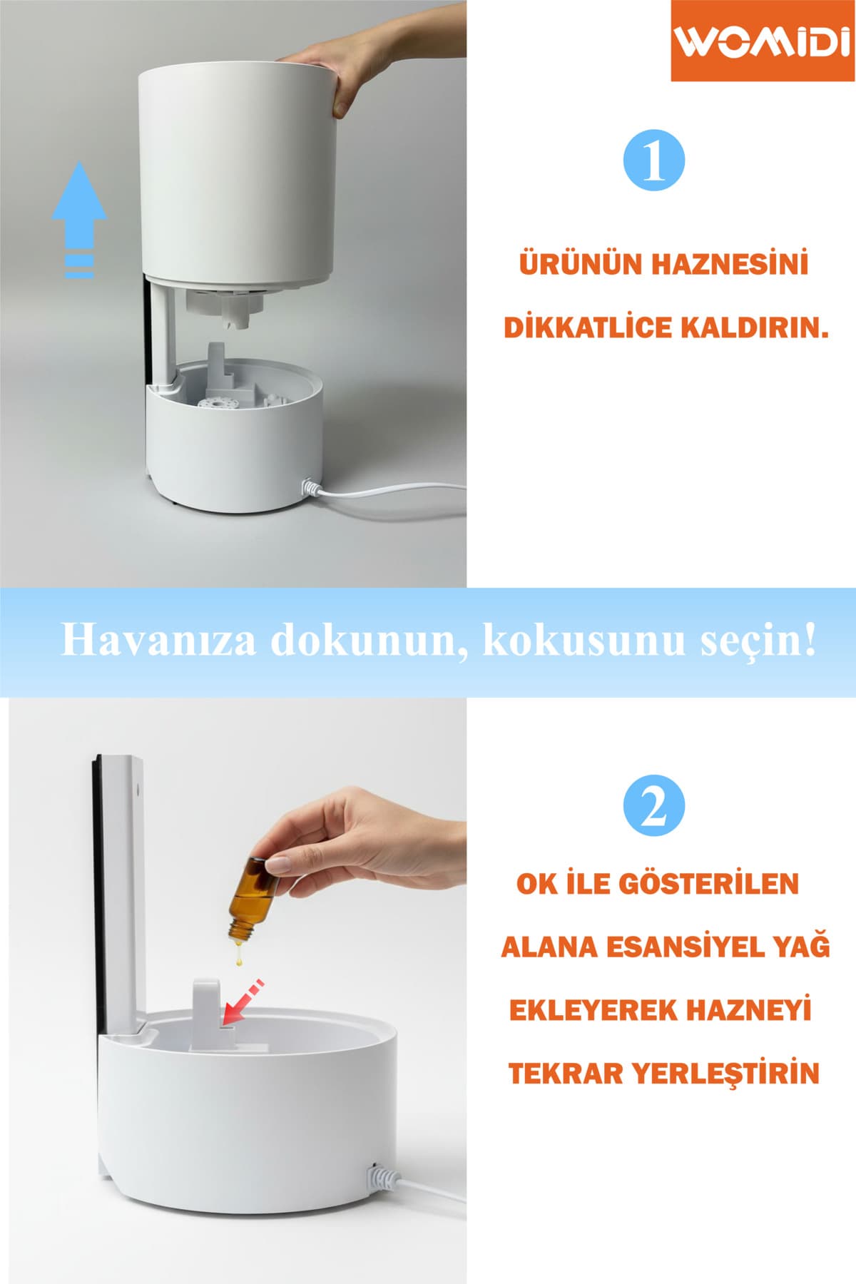 دستگاه رطوبتساز هوای اولتراسونیک womidi با ظرفیت 4.5L، نمایشگر دیجیتال و کنترل از راه دور دستگاه رطوبتساز هوای اولتراسونیک womidi با ظرفیت 4.5L، نمایشگر دیجیتال و کنترل از راه دور