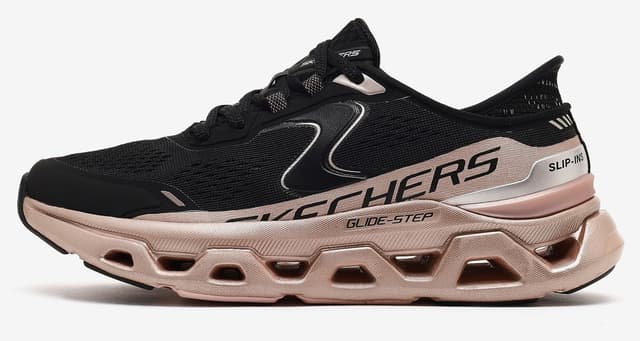 کفش ورزشی زنانه Skechers مشکی/صورتی طلایی GLIDE-STEP ALTUS - STARLIGHT SHINE مدل 150514 BKRG کفش ورزشی زنانه Skechers مشکی/صورتی طلایی GLIDE-STEP ALTUS - STARLIGHT SHINE مدل 150514 BKRG