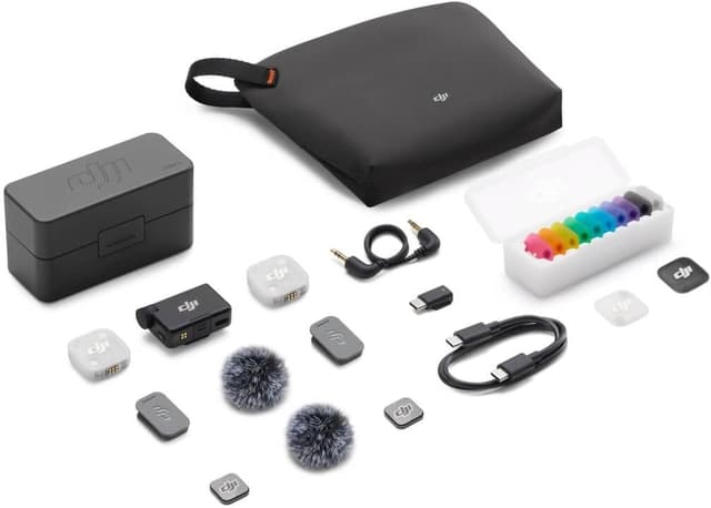 میکروفون بیسیم DJI دو فرستنده و یک گیرنده و کیس شارژ Mic Mini 2 میکروفون بیسیم DJI دو فرستنده و یک گیرنده و کیس شارژ Mic Mini 2