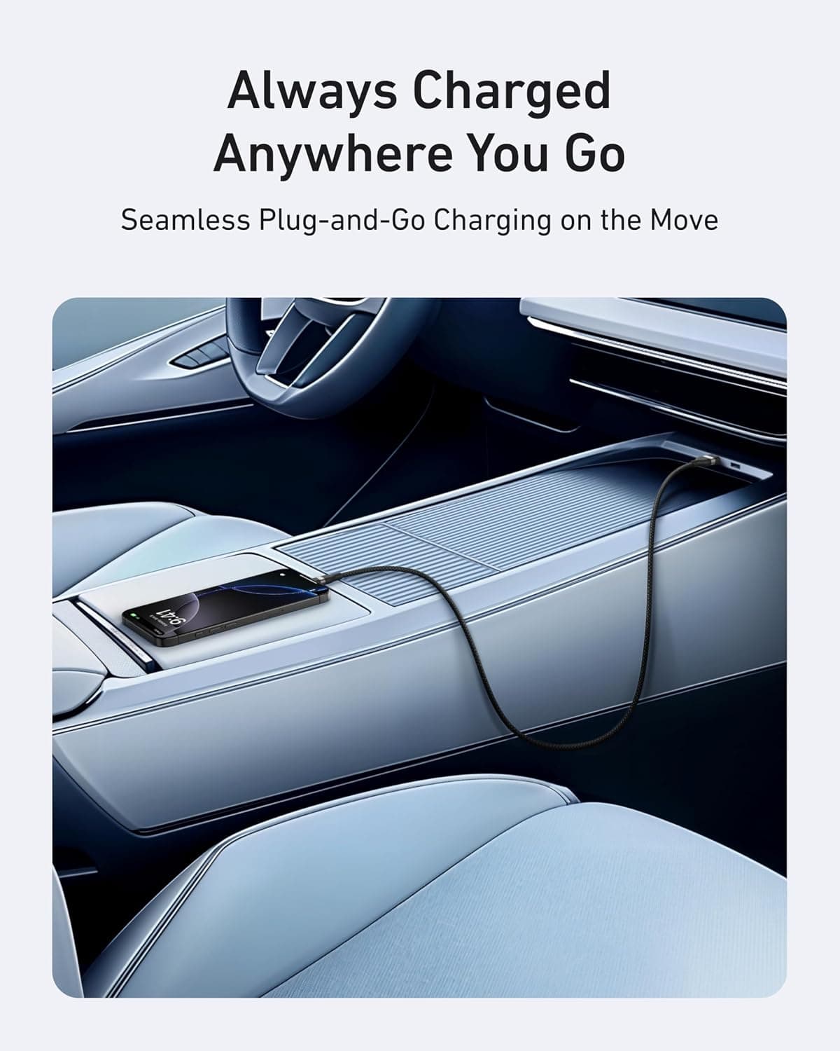کابل Anker Nano مشکی USB-A به USB-C با قابلیت CarPlay 0.9m کابل Anker Nano مشکی USB-A به USB-C با قابلیت CarPlay 0.9m