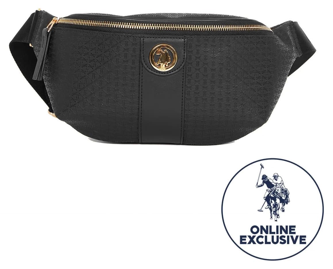 کیف کمری زنانه U.S. Polo Assn. مشکی مدل Us3071 کیف کمری زنانه U.S. Polo Assn. مشکی مدل Us3071