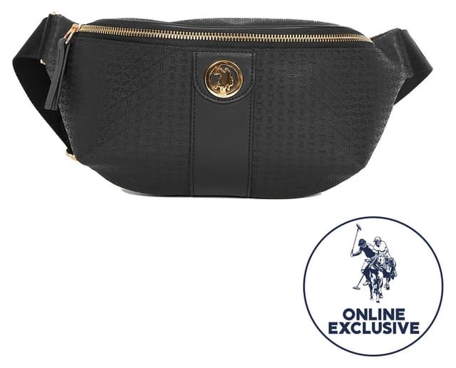 کیف کمری زنانه U.S. Polo Assn. مشکی مدل Us3071 کیف کمری زنانه U.S. Polo Assn. مشکی مدل Us3071