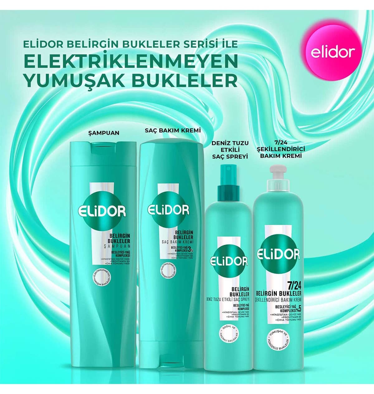 کرم مراقبت مو Elidor برای فرهای مشخص 350 ml x2 کرم مراقبت مو Elidor برای فرهای مشخص 350 ml x2
