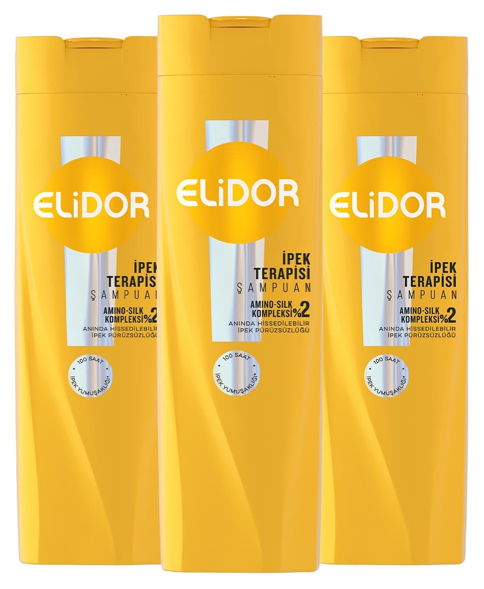 شامپو زنانه Elidor درمان ابریشم 400 ml x3 شامپو زنانه Elidor درمان ابریشم 400 ml x3