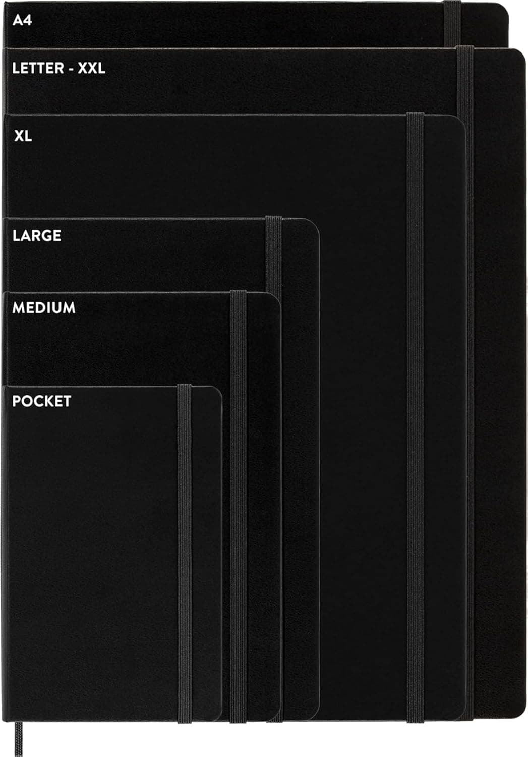 دفتر نقطهای مشکی Moleskine با جلد سخت سایز XL دفتر نقطهای مشکی Moleskine با جلد سخت سایز XL