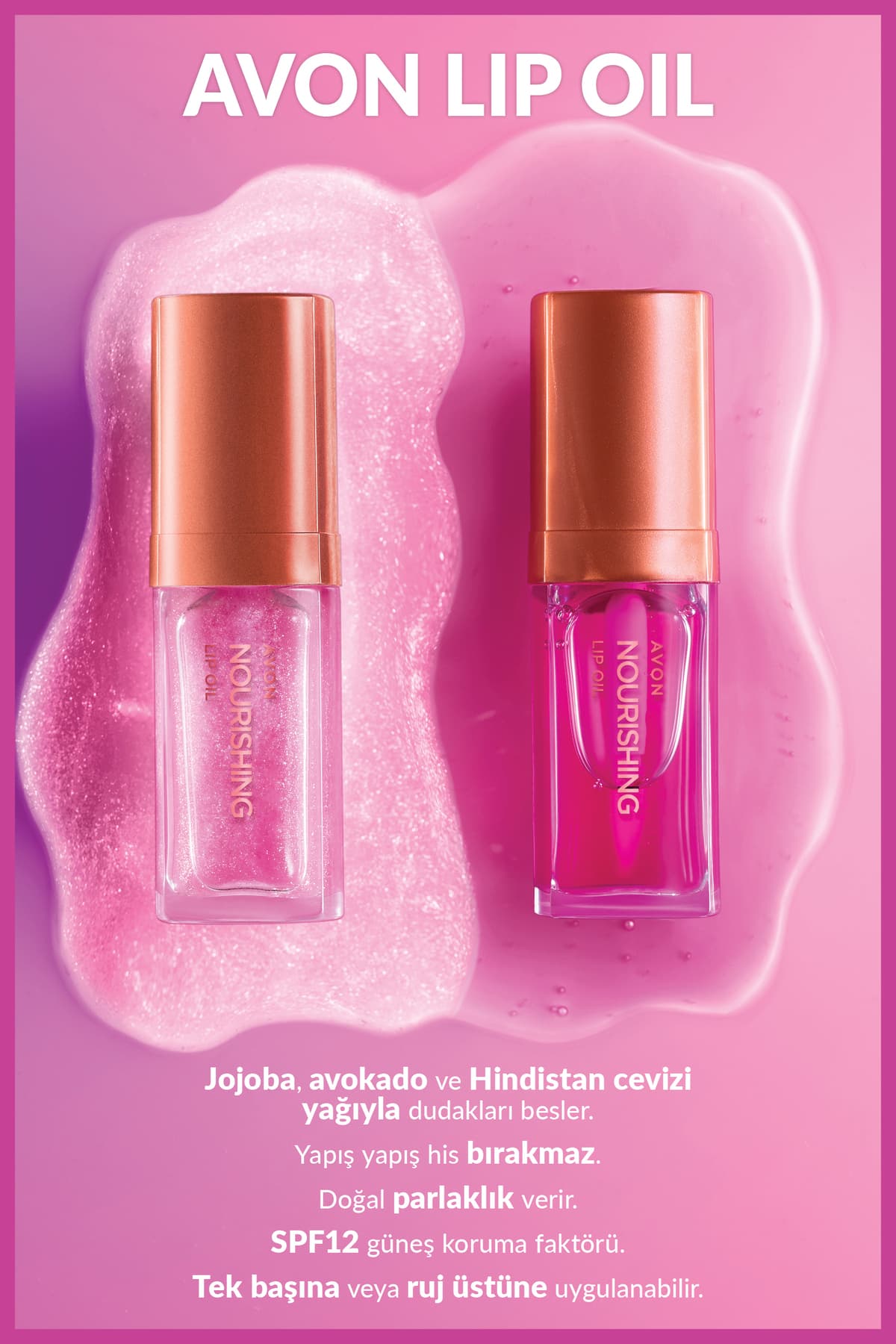 روغن لب Avon True Nourishing 7ml Shimmering Petal روغن لب Avon True Nourishing 7ml Shimmering Petal