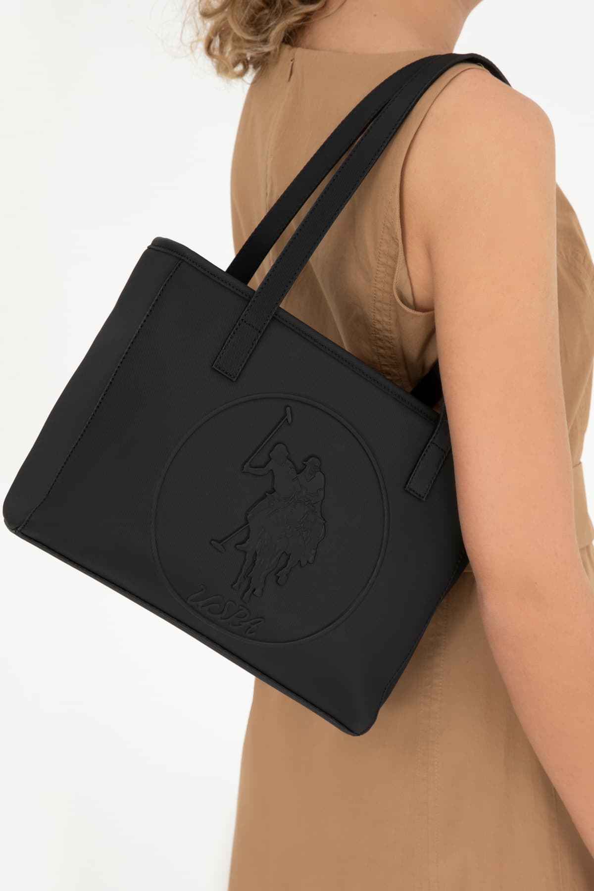 کیف دستی زنانه U.S. Polo Assn. مشکی مدل 50293686-VR046 کیف دستی زنانه U.S. Polo Assn. مشکی مدل 50293686-VR046