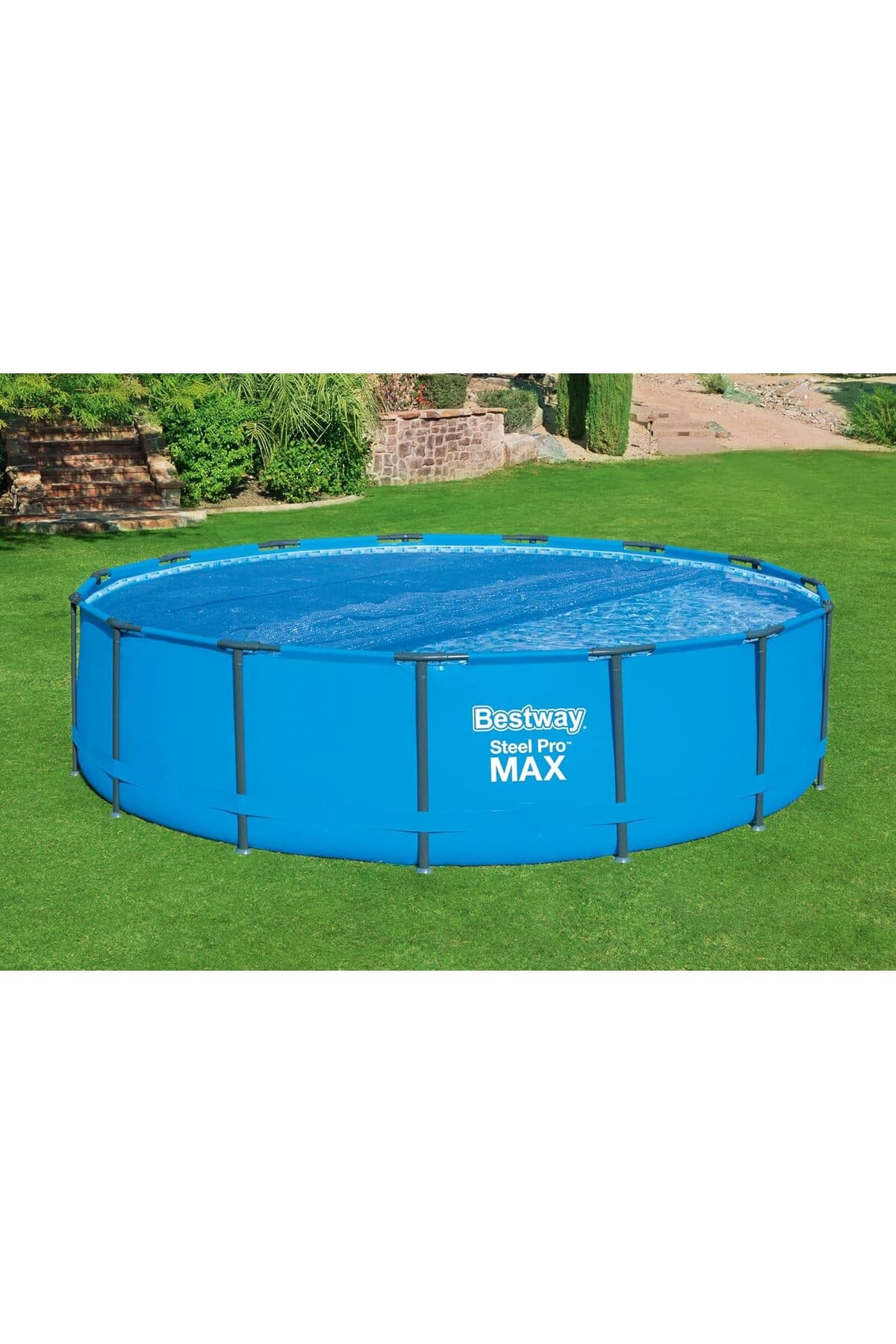 روکش خورشیدی پلیاتیلنی Bestway آبی گرد 462 cm روکش خورشیدی پلیاتیلنی Bestway آبی گرد 462 cm