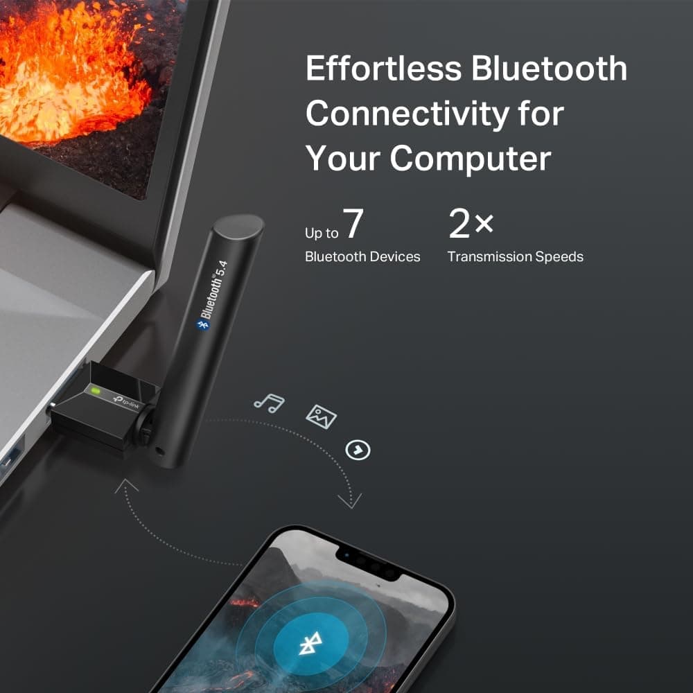 آداپتور USB بلوتوث TP-Link آنتن خارجی تنظیمپذیر 5.4 مدل UB500 Plus آداپتور USB بلوتوث TP-Link آنتن خارجی تنظیمپذیر 5.4 مدل UB500 Plus