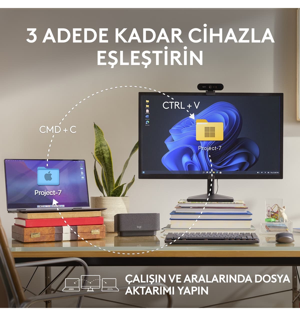 ماوس Logitech MX Anywhere 3S بیسیم 8000 DPI بیصدا صورتی مدل 910-006931 ماوس Logitech MX Anywhere 3S بیسیم 8000 DPI بیصدا صورتی مدل 910-006931