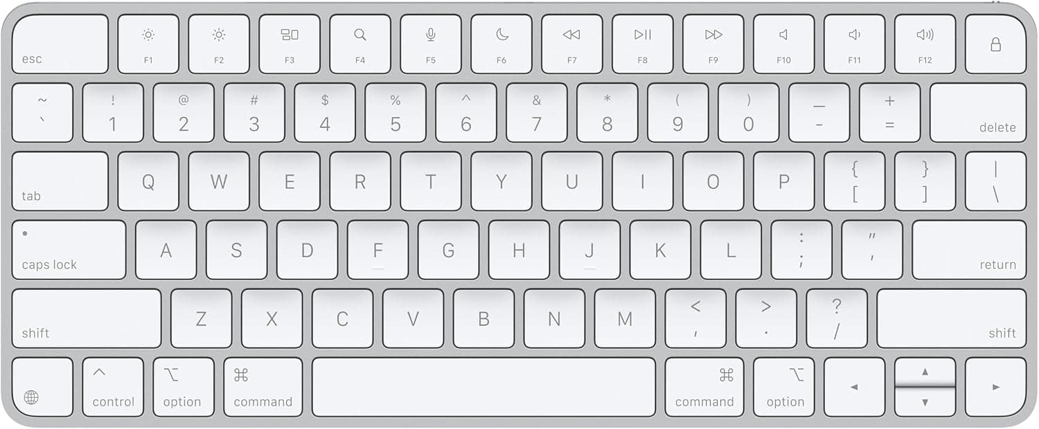 کیبورد Apple Magic Keyboard بلوتوث شارژی چیدمان ترکی Q نقرهای کیبورد Apple Magic Keyboard بلوتوث شارژی چیدمان ترکی Q نقرهای