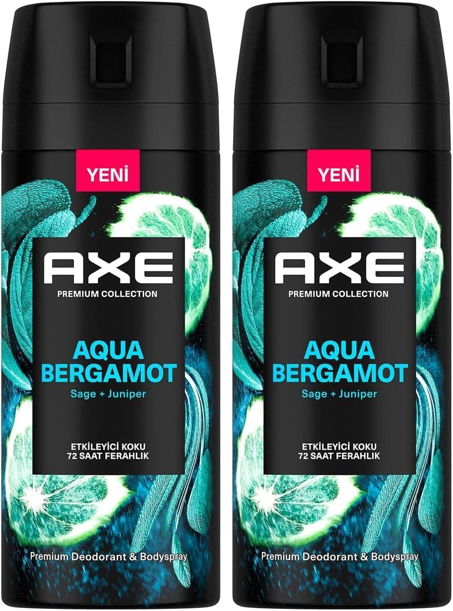 اسپری دئودورانت مردانه AXE Aqua Bergamot 150 ml اسپری دئودورانت مردانه AXE Aqua Bergamot 150 ml