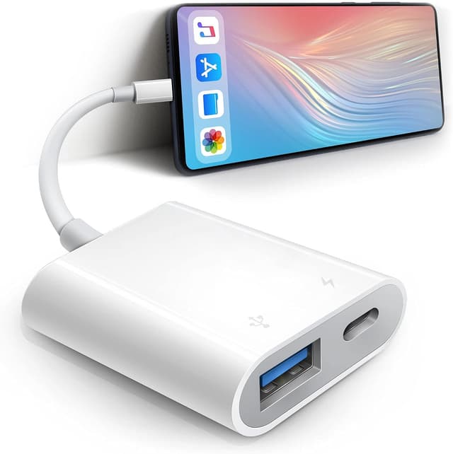 مبدل USB برای iPad/iPhone Bqbersyn، Lightning به USB3 مادگی OTG مبدل USB برای iPad/iPhone Bqbersyn، Lightning به USB3 مادگی OTG