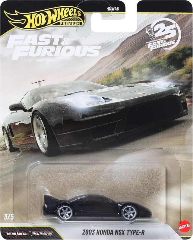 ماشین کلکسیونی Hot Wheels Premium Fast & Furious فلزی با چرخهای Real Riders مدل 2003 Honda NSX Type-R JHW75 - HNW46 ماشین کلکسیونی Hot Wheels Premium Fast & Furious فلزی با چرخهای Real Riders مدل 2003 Honda NSX Type-R JHW75 - HNW46