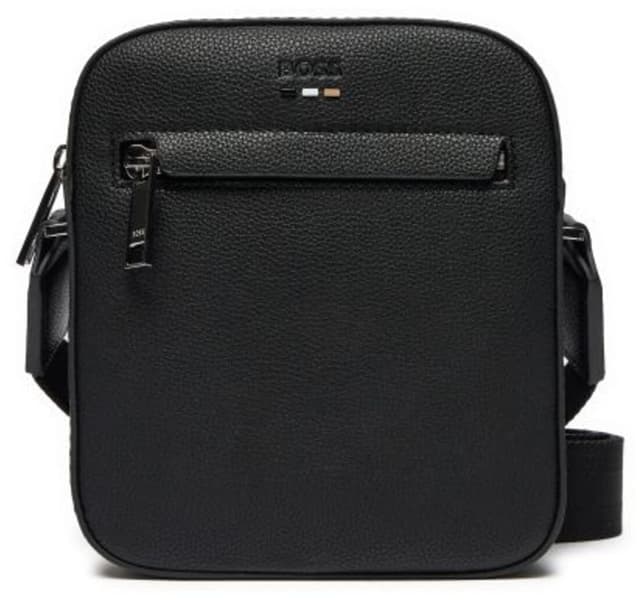 کیف پستچی مردانه BOSS مشکی زیپدار مدل Ray_NS zip N. 10263216 01 کیف پستچی مردانه BOSS مشکی زیپدار مدل Ray_NS zip N. 10263216 01