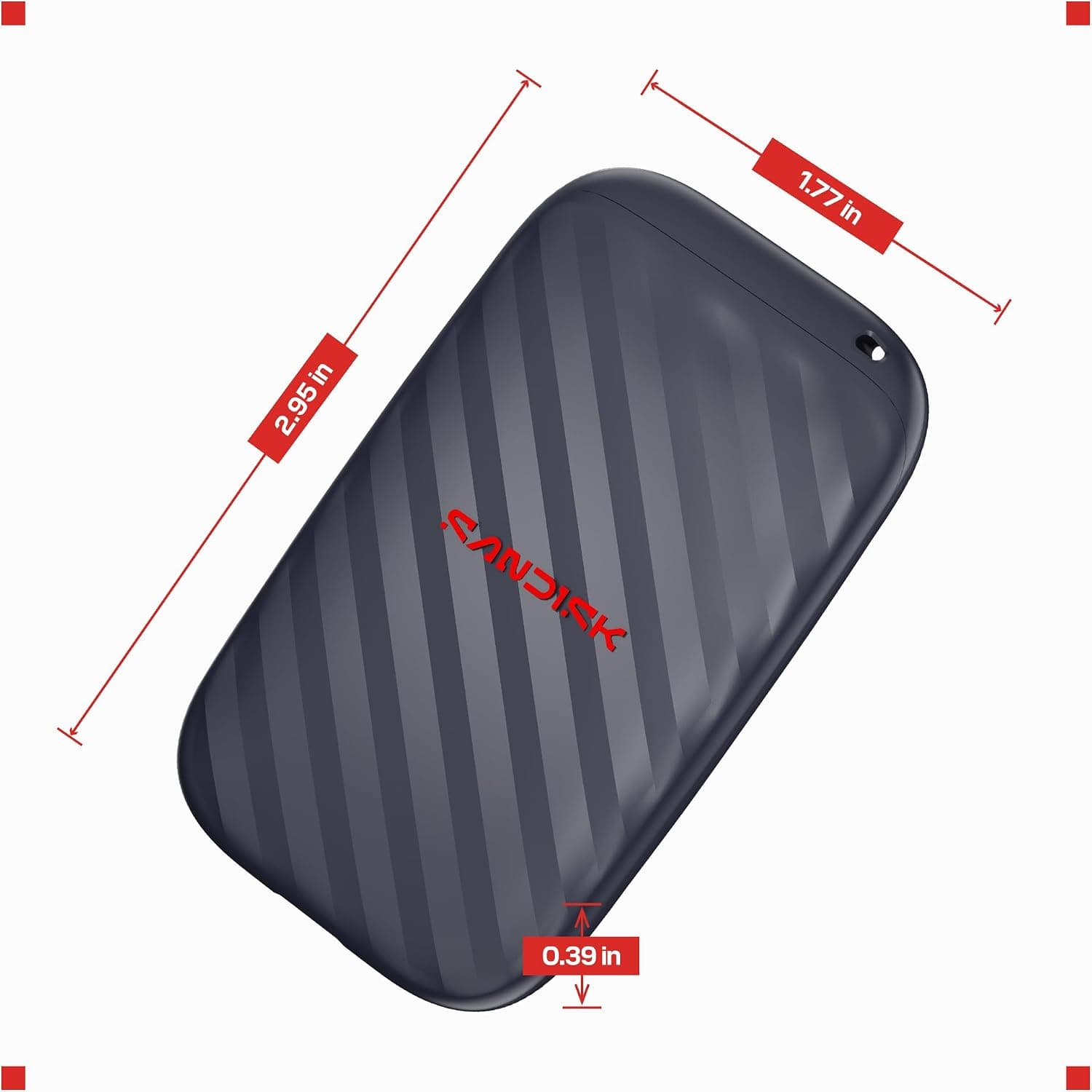 حافظه SSD قابل حمل 1TB SanDisk با سرعت خواندن تا 600MB/s، USB-C و USB 3.2 Gen 2 حافظه SSD قابل حمل 1TB SanDisk با سرعت خواندن تا 600MB/s، USB-C و USB 3.2 Gen 2