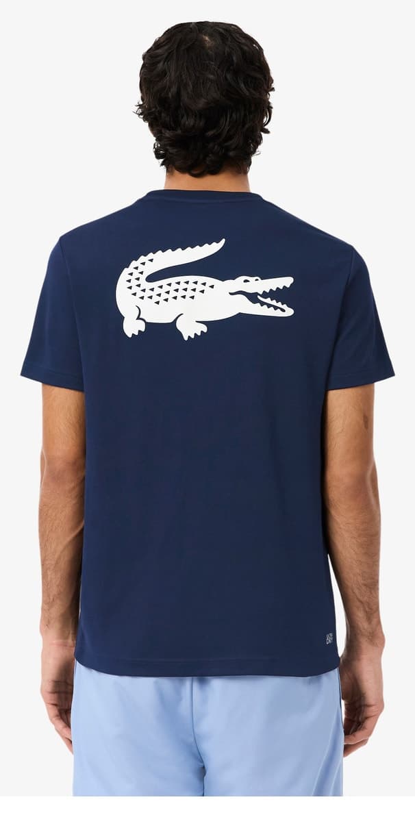 تیشرت مردانه Lacoste SPORT فیت معمولی یقه گرد چاپ دار سرمه ای تیشرت مردانه Lacoste SPORT فیت معمولی یقه گرد چاپ دار سرمه ای
