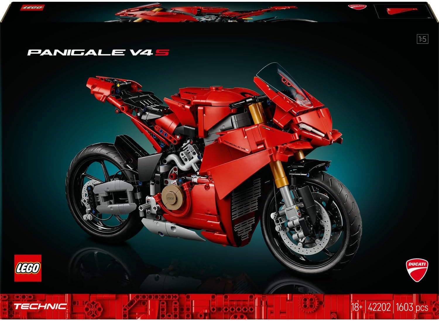 لگو Technic Ducati Panigale V4 S موتورسیکلت مدل 42202 لگو Technic Ducati Panigale V4 S موتورسیکلت مدل 42202