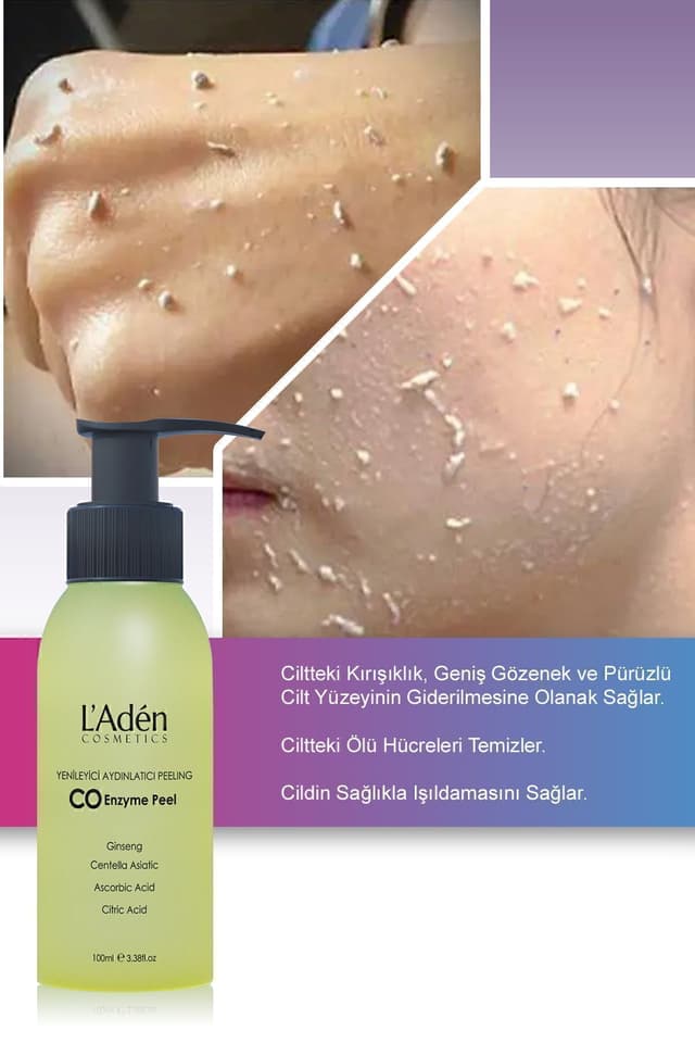 لایهبردار صورت و بدن L'Aden Cosmetics جینسینگ با اثر فوری، پاککننده پوست مرده، بازسازیکننده و روشنکننده لایهبردار صورت و بدن L'Aden Cosmetics جینسینگ با اثر فوری، پاککننده پوست مرده، بازسازیکننده و روشنکننده