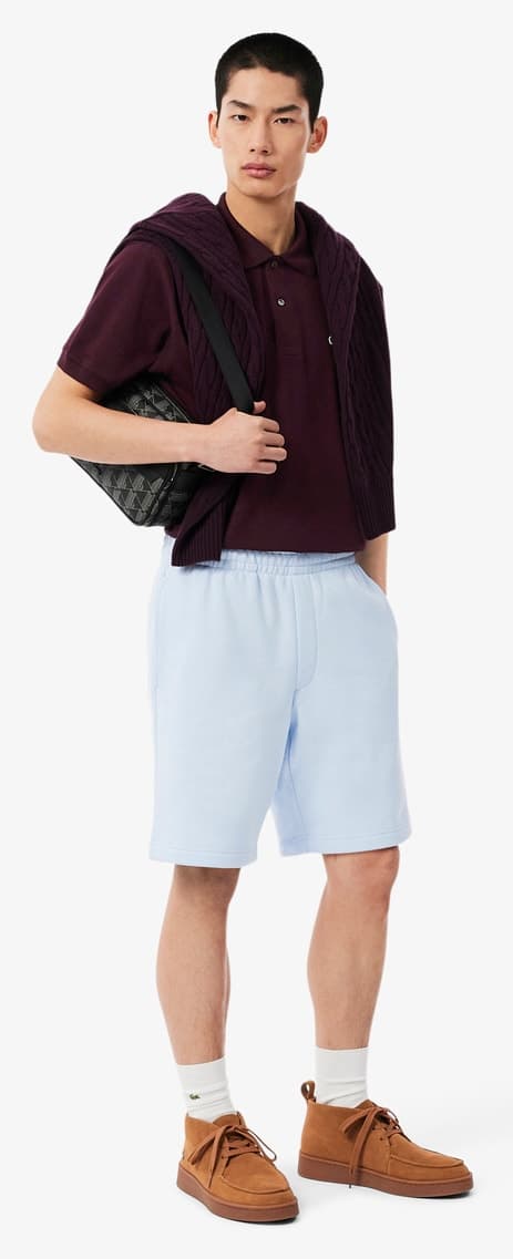 پولوشرت مردانه Lacoste فیت کلاسیک زرشکی مدل L.12.12 پولوشرت مردانه Lacoste فیت کلاسیک زرشکی مدل L.12.12