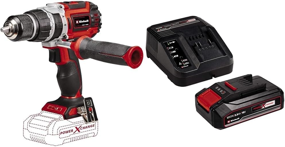 پیچگوشتی ضربهای شارژی Einhell مدل TP-CD 18/60 Li-i BL کیت استارتر 18V 2,5Ah PXC پیچگوشتی ضربهای شارژی Einhell مدل TP-CD 18/60 Li-i BL کیت استارتر 18V 2,5Ah PXC
