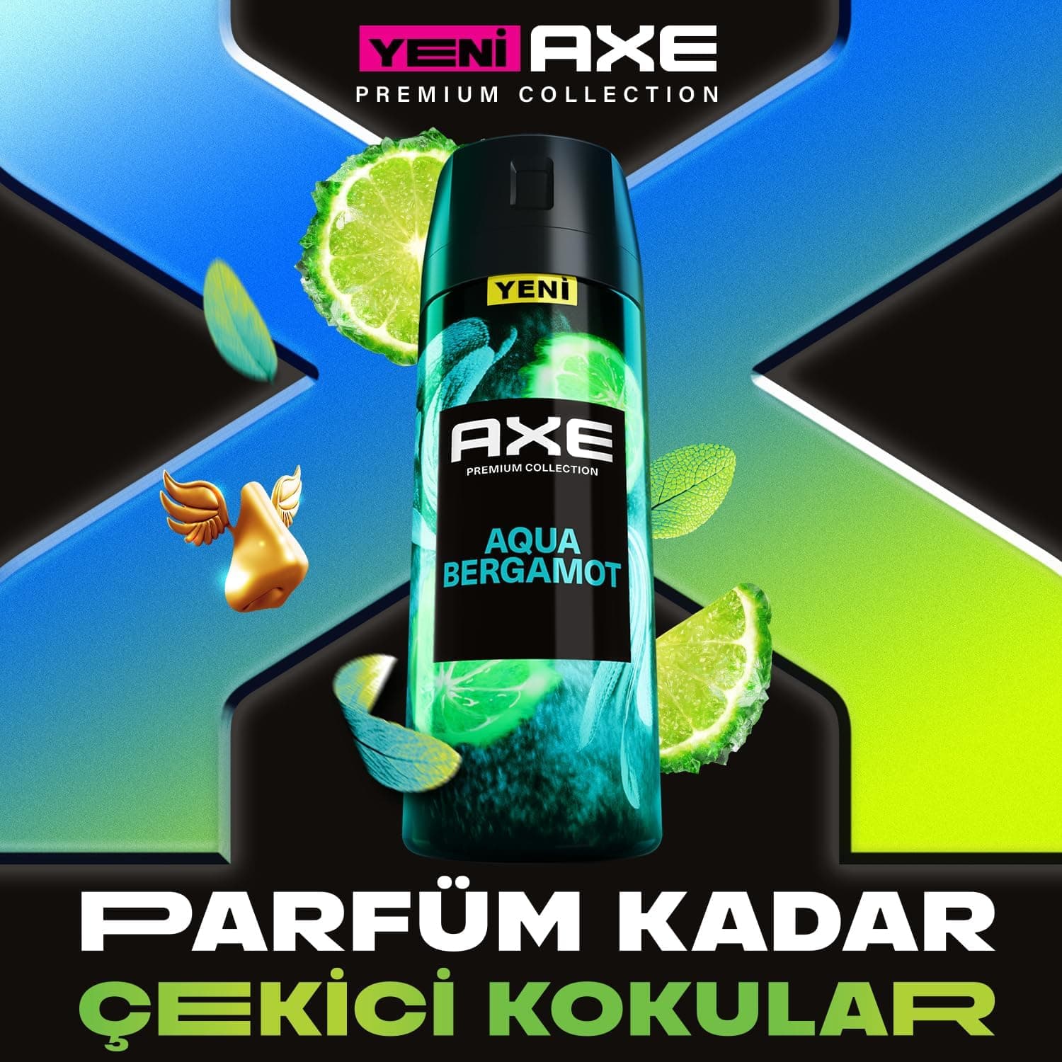 اسپری دئودورانت مردانه AXE Aqua Bergamot 150 ml اسپری دئودورانت مردانه AXE Aqua Bergamot 150 ml