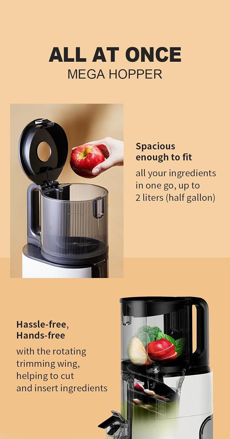 آبمیوهگیری Hurom مدل H400 مشکی مات آبمیوهگیری Hurom مدل H400 مشکی مات