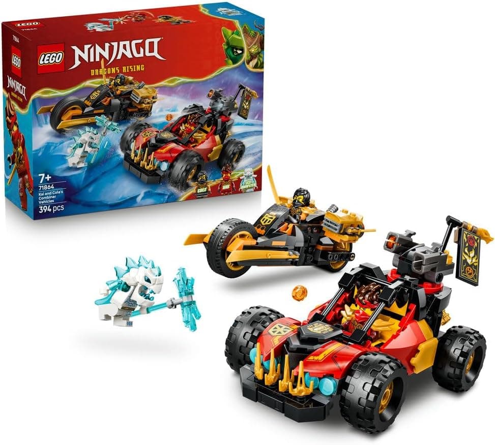 لگو NINJAGO خودروهای ترکیبی کای و کول مدل 71864 لگو NINJAGO خودروهای ترکیبی کای و کول مدل 71864