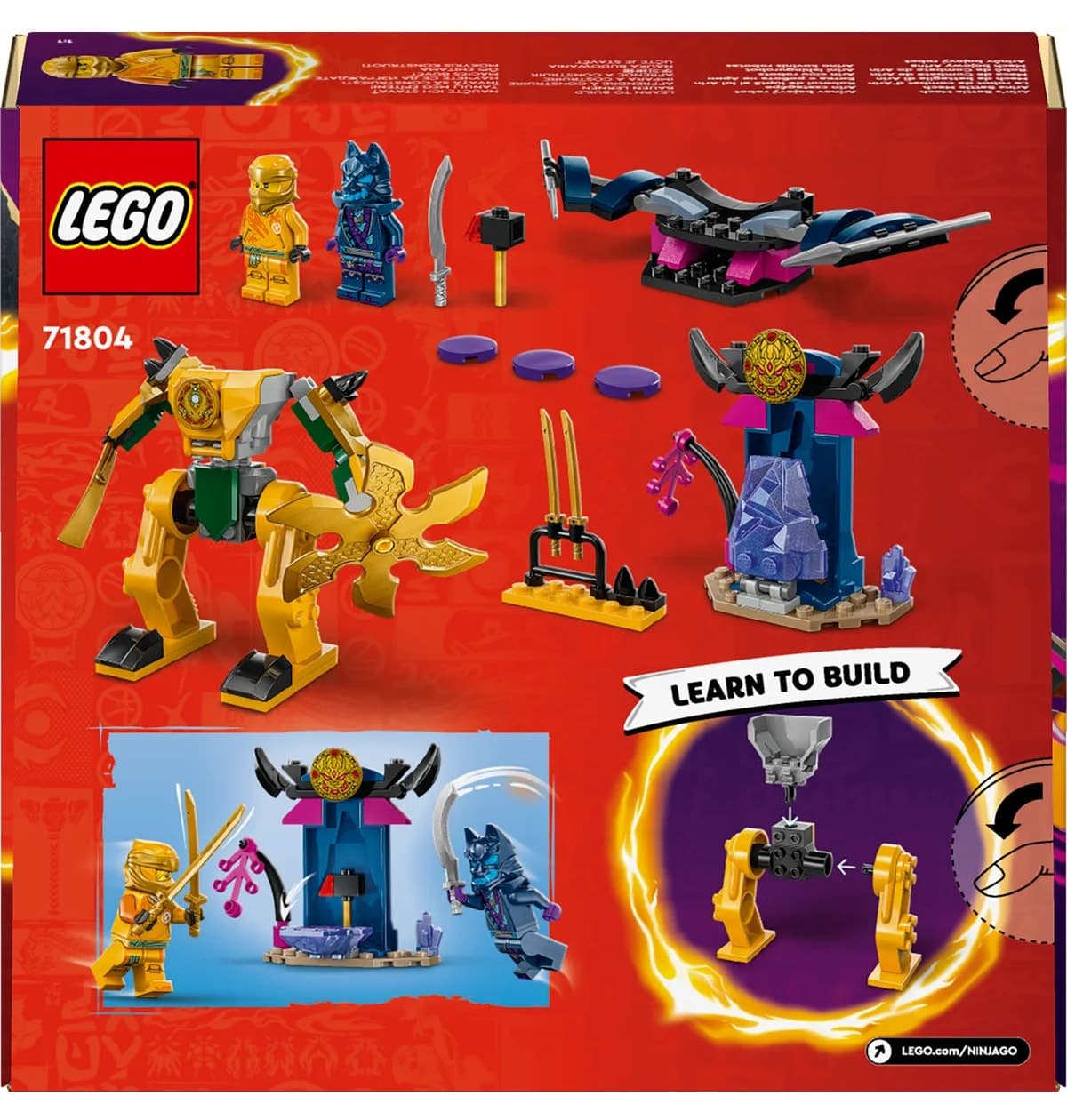 لگو NINJAGO کودکان 4+ ربات جنگی Arin 104 قطعه مدل 71804 لگو NINJAGO کودکان 4+ ربات جنگی Arin 104 قطعه مدل 71804