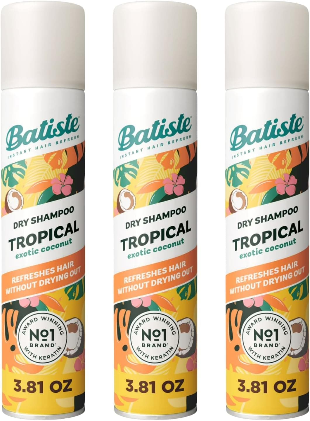شامپو خشک حجمدهنده Batiste مناسب موهای بیحالت، پاککننده چربی ریشه 200ml شامپو خشک حجمدهنده Batiste مناسب موهای بیحالت، پاککننده چربی ریشه 200ml