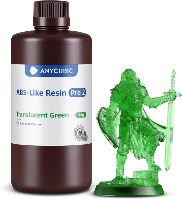 رزین پرینتر سه بعدی ANYCUBIC ABS-Like Resin Pro 2 سبز شفاف 1kg رزین پرینتر سه بعدی ANYCUBIC ABS-Like Resin Pro 2 سبز شفاف 1kg