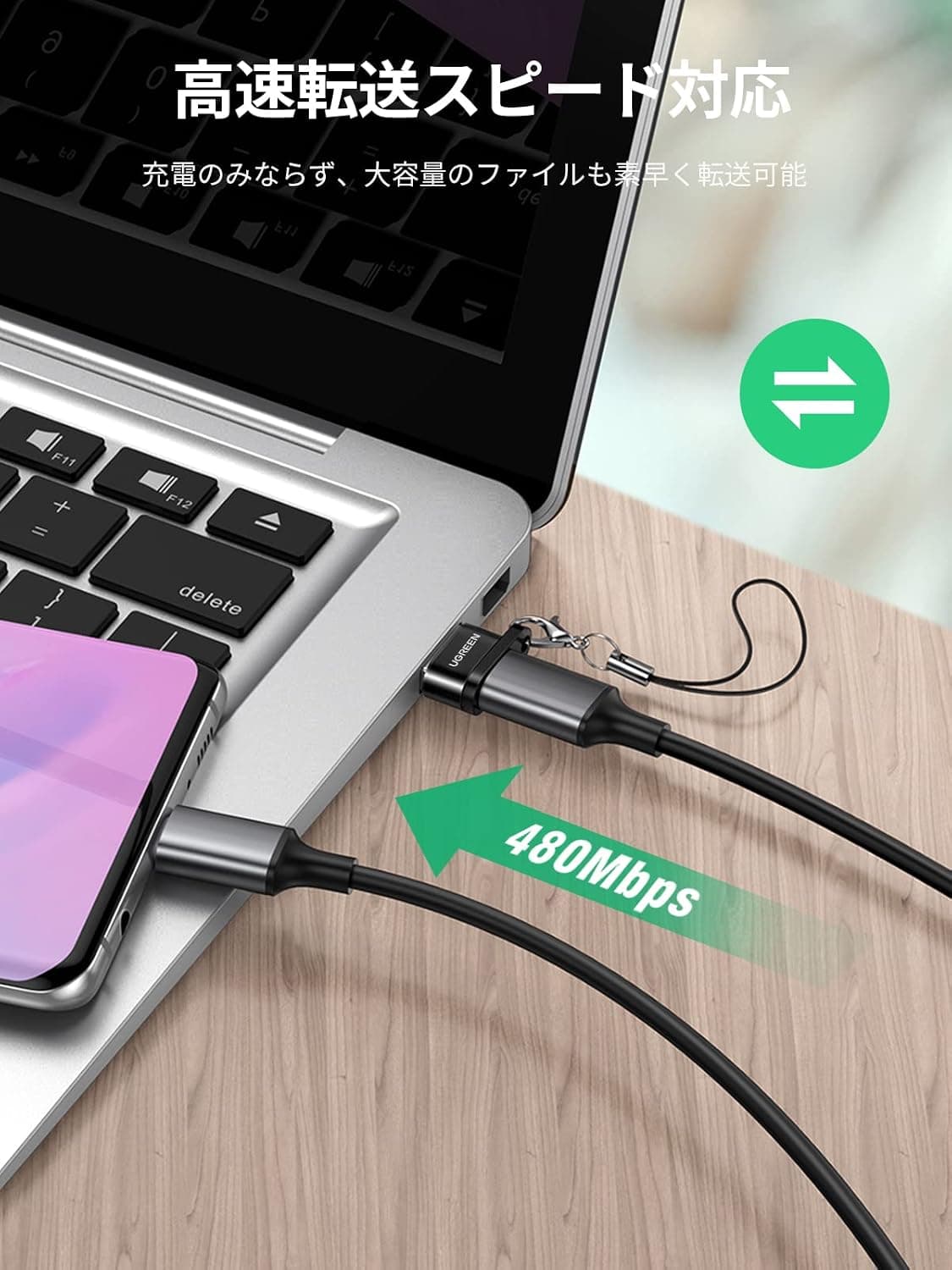 مبدل UGREEN از USB-A نر به USB Type-C ماده مبدل UGREEN از USB-A نر به USB Type-C ماده