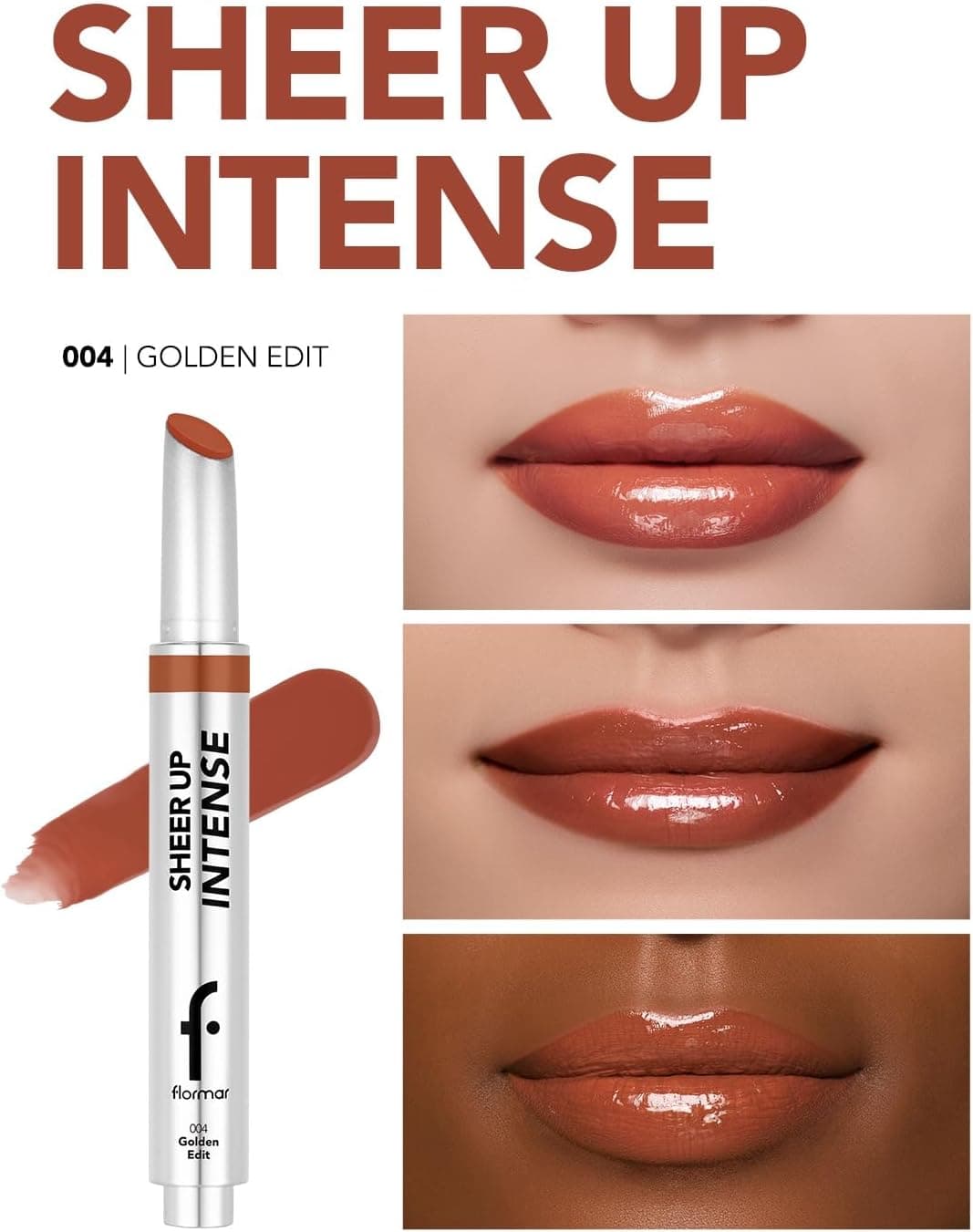 رژ لب Flormar مدل Sheer Up Intense 004 GLDEN EDIT رژ لب Flormar مدل Sheer Up Intense 004 GLDEN EDIT